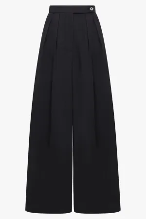 Pamplona Wide Leg Pant Cotton | Black