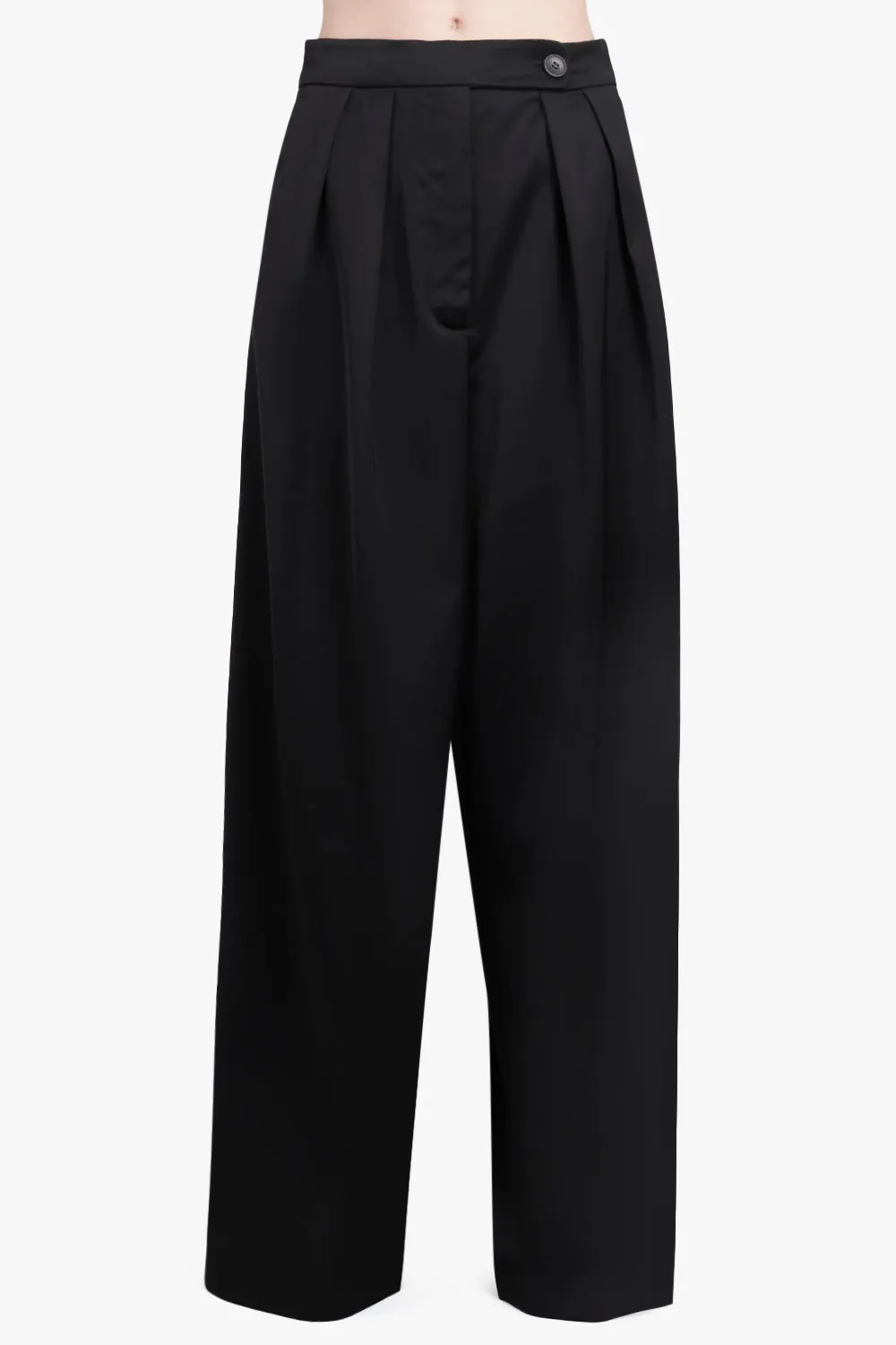 Pamplona Wide Leg Pant Cotton | Black