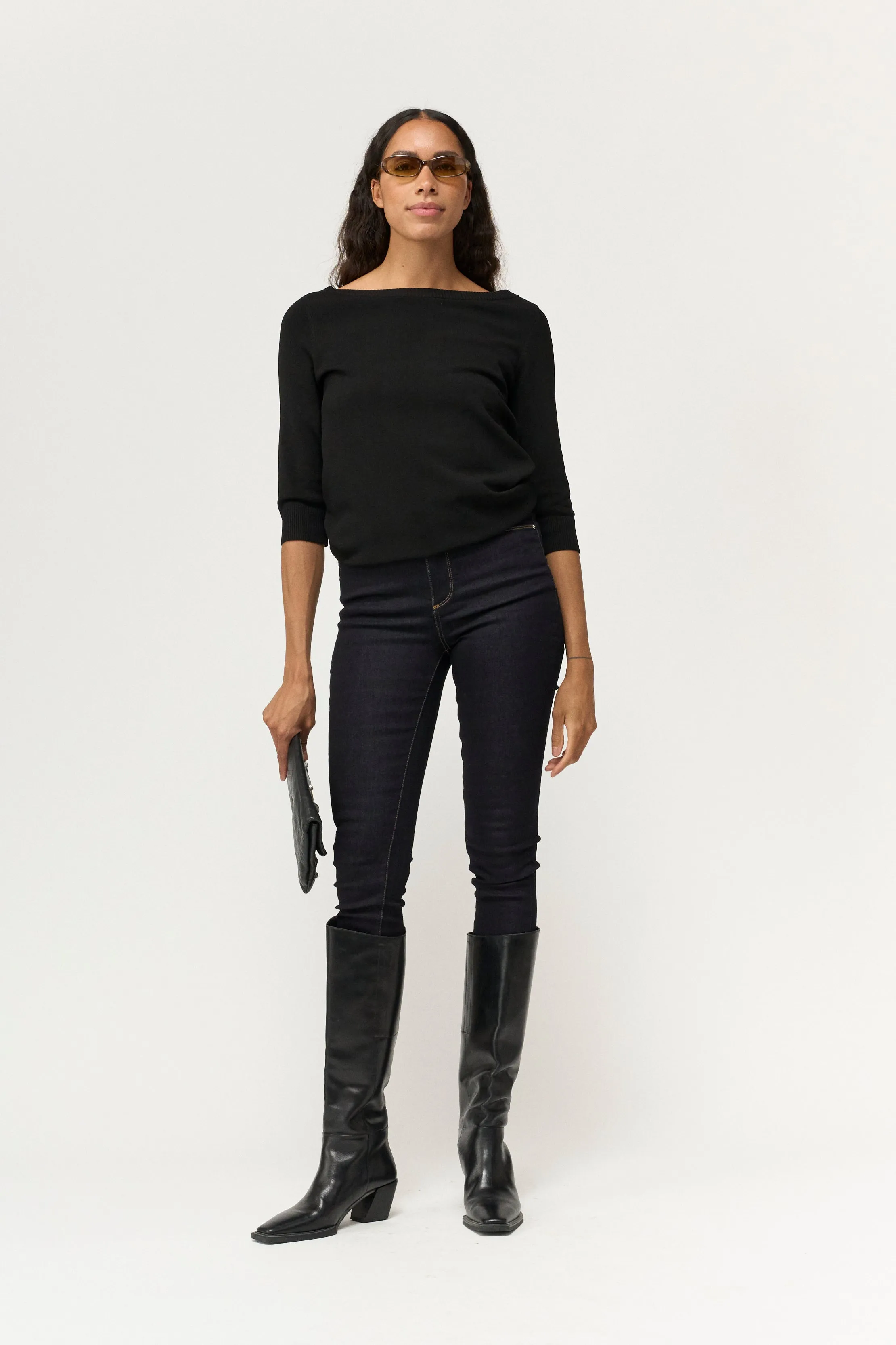 PD-Poline Cropped Jeans Wash Support Power Crude Indigo