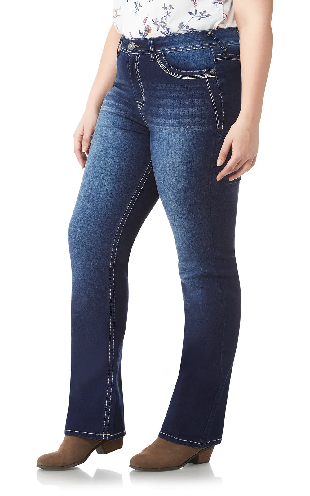 Plus InstaStretch® Legendary Classic Fit Bootcut Jeans