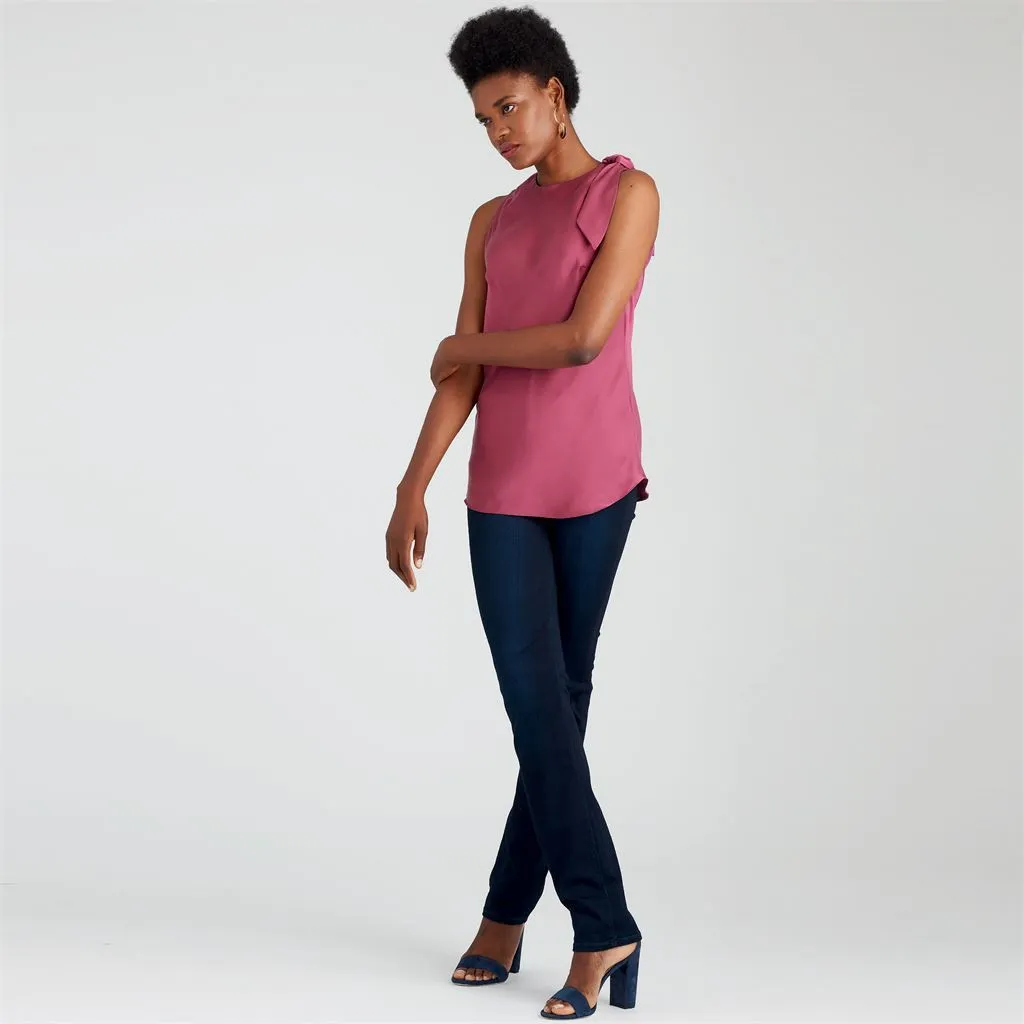 Simplicity Sewing Pattern S9045 Misses' Tops With Optional Neck Ties