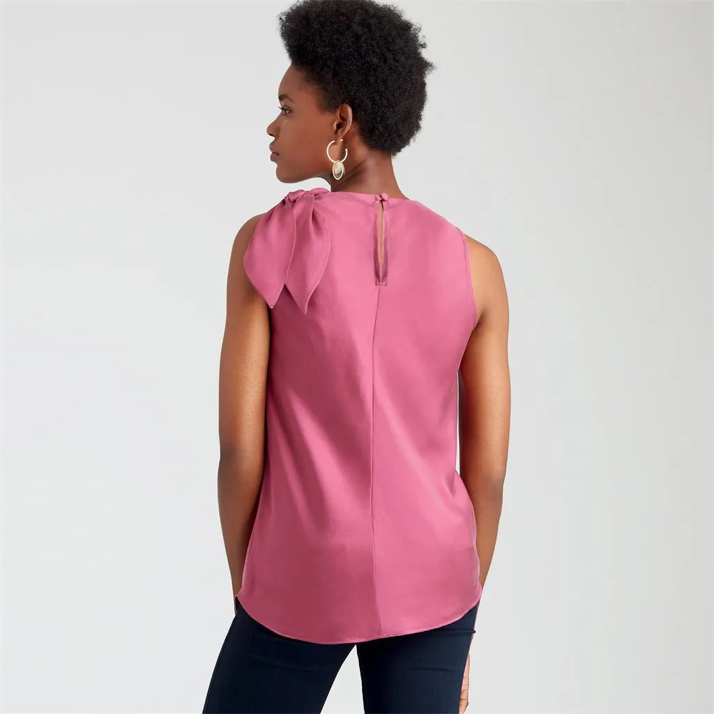 Simplicity Sewing Pattern S9045 Misses' Tops With Optional Neck Ties