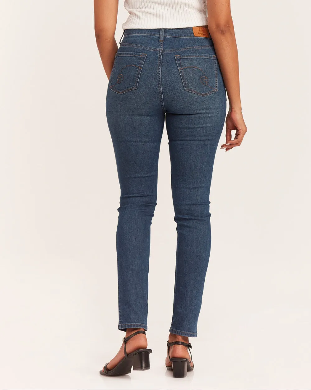 Skinny Fit Waist Jeans - Classic Blue