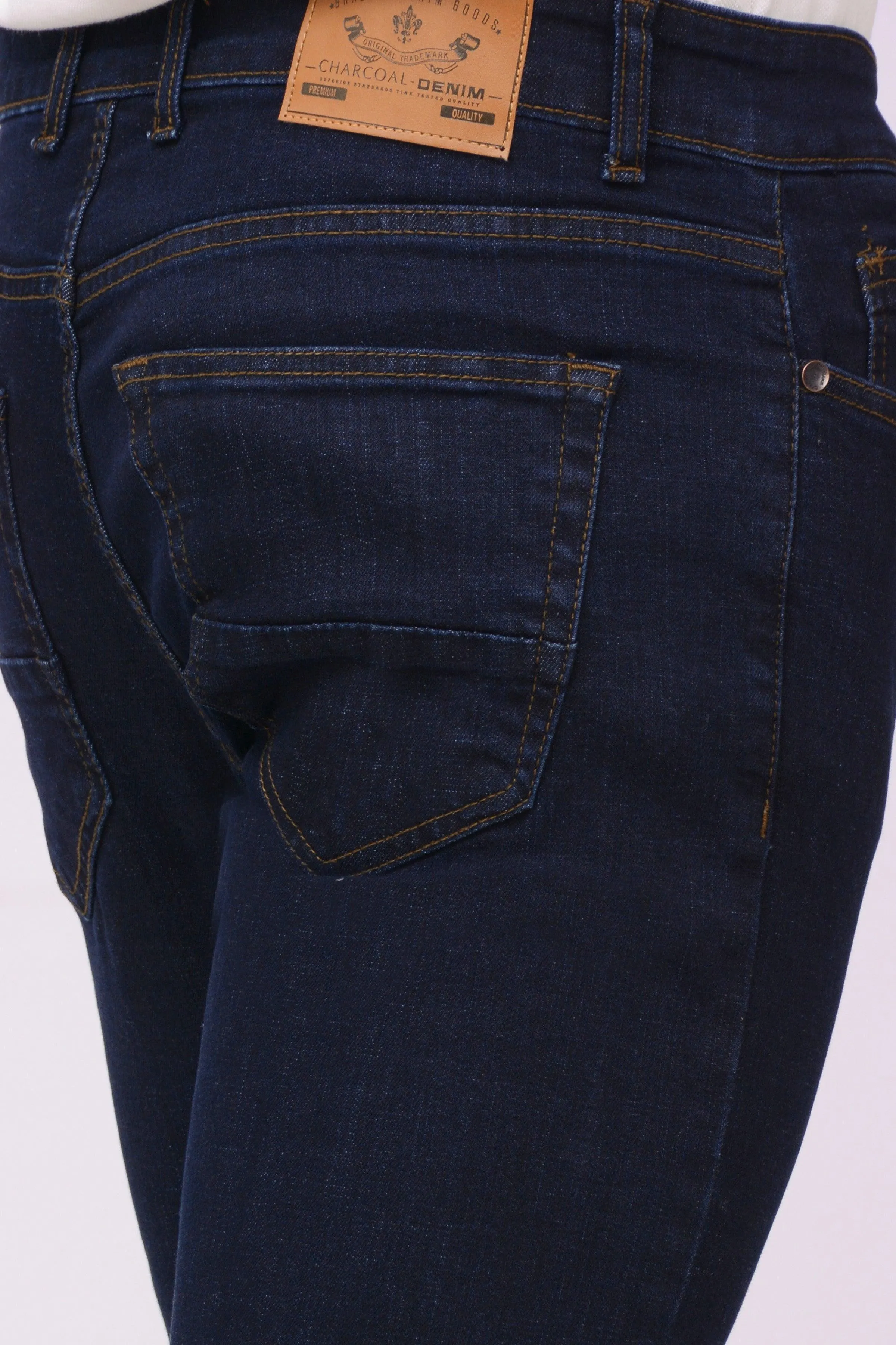 SLIM LEG JEANS DARK BLUE