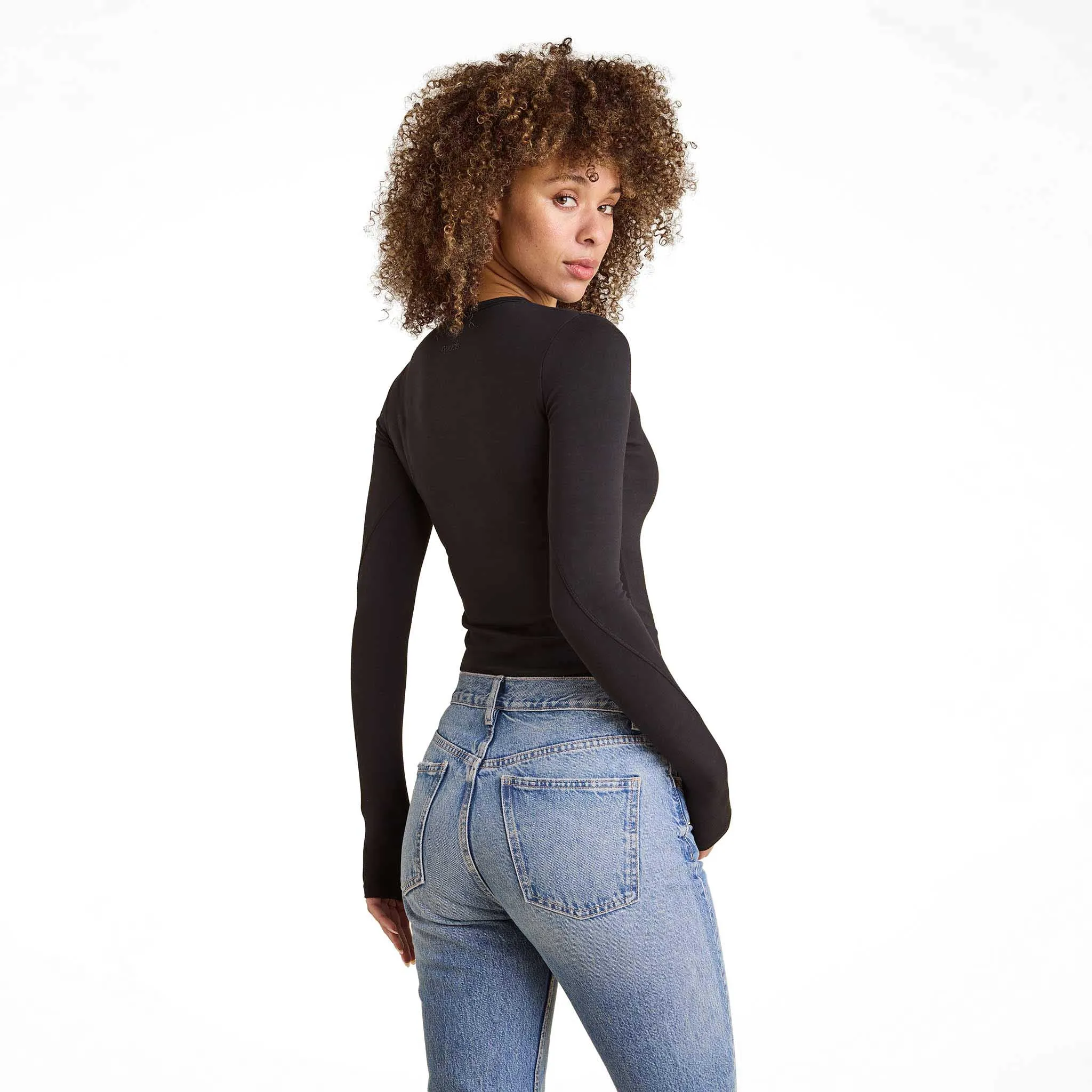 SwiftStretch Long Sleeve Shirt | Black
