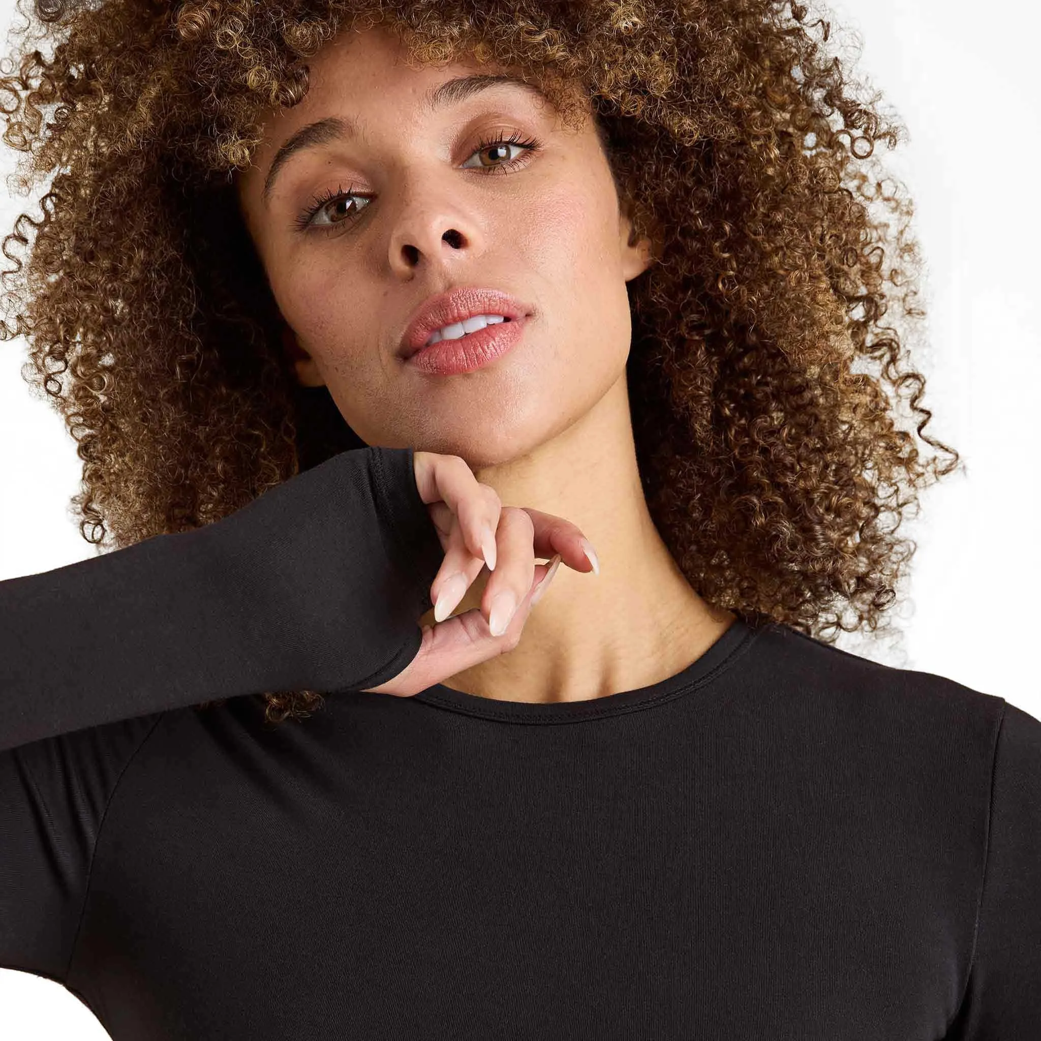 SwiftStretch Long Sleeve Shirt | Black