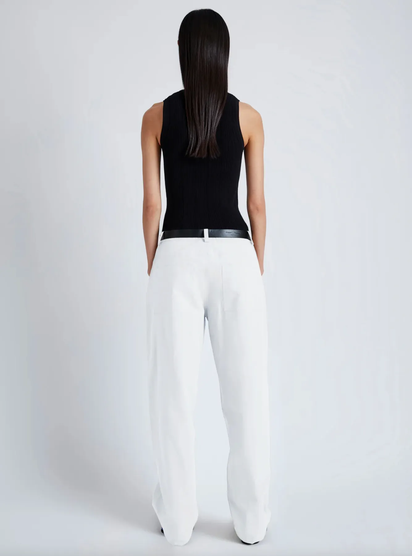 Sydnor Pants in Rumpled Cotton - White