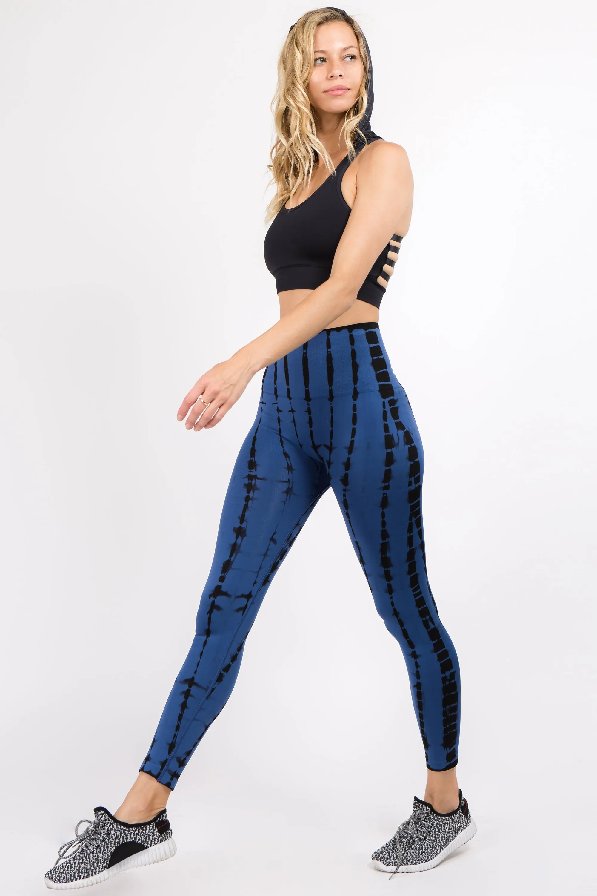 Tie Dye Stripe Performance Leggings