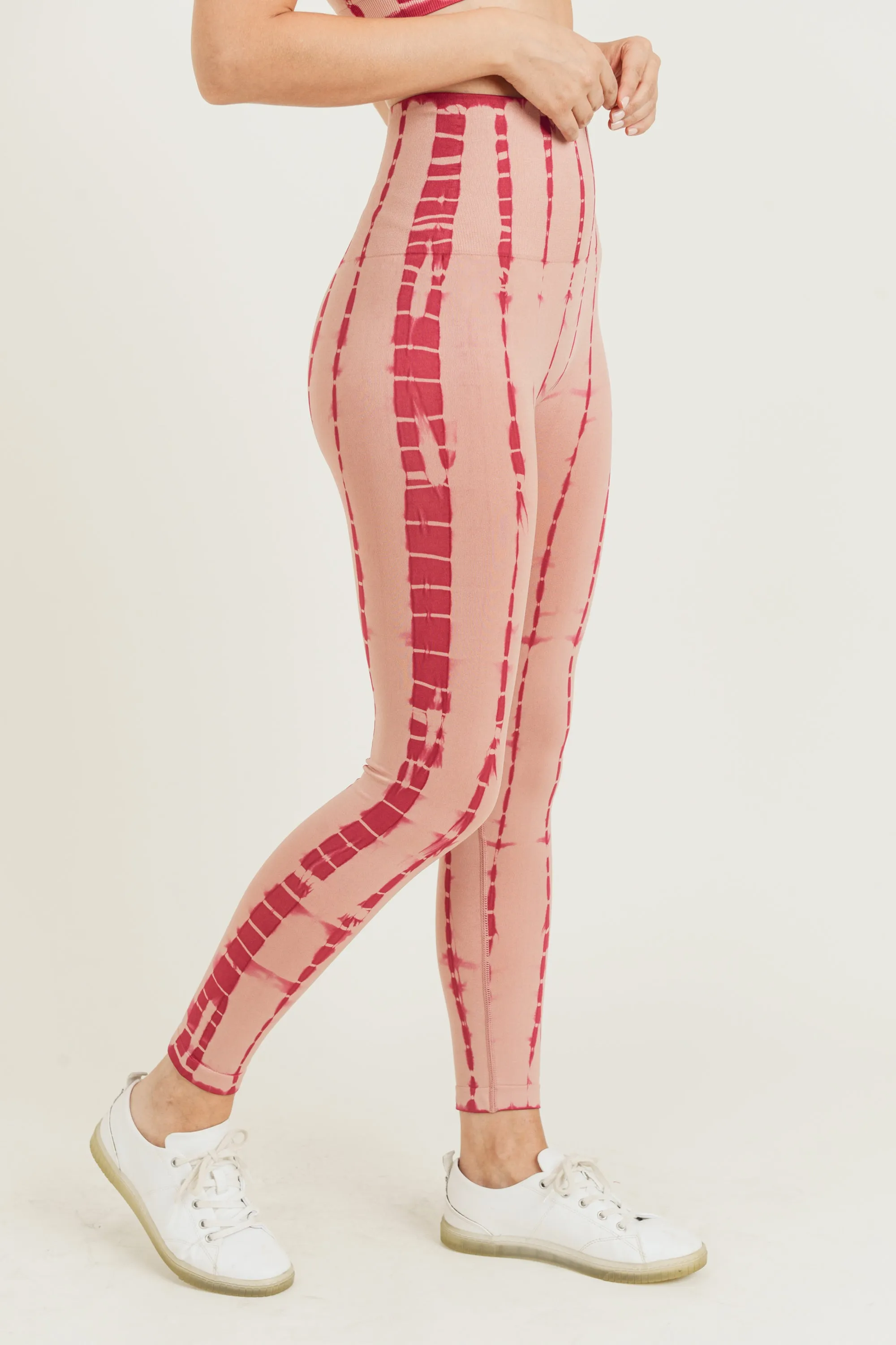 Tie Dye Stripe Performance Leggings
