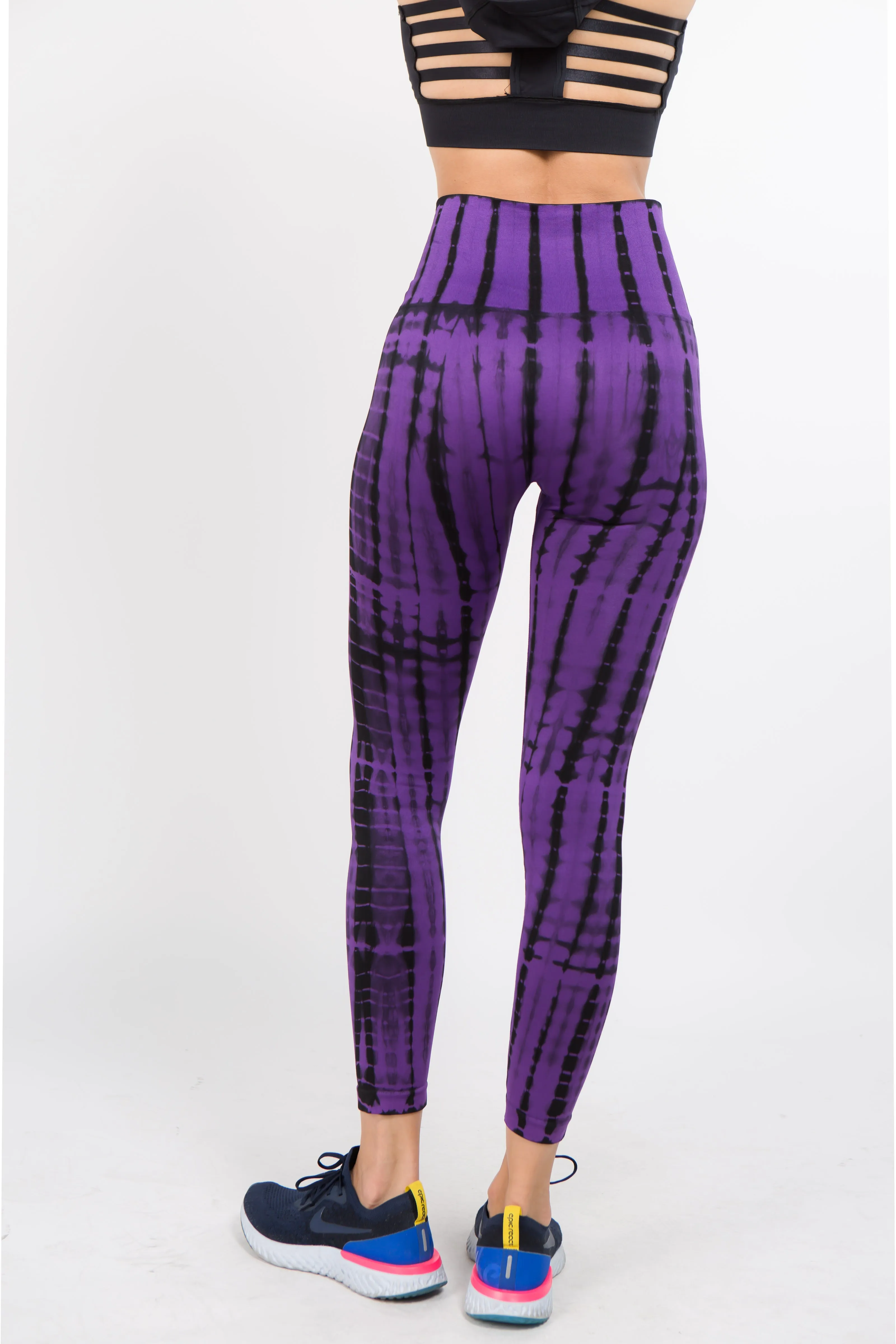 Tie Dye Stripe Performance Leggings