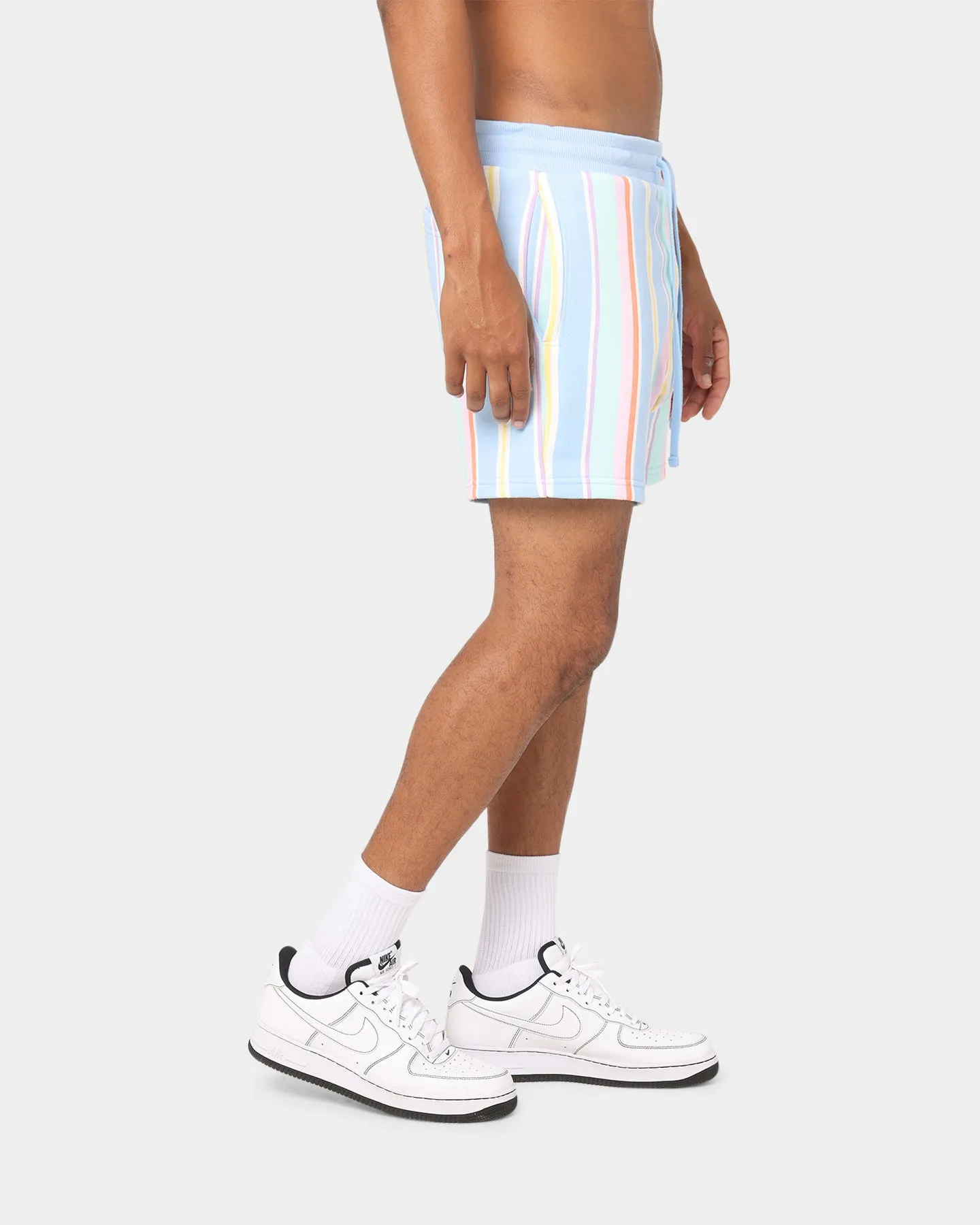 Tommy Jeans Stripe Sweat Shorts Light Powdery Blue