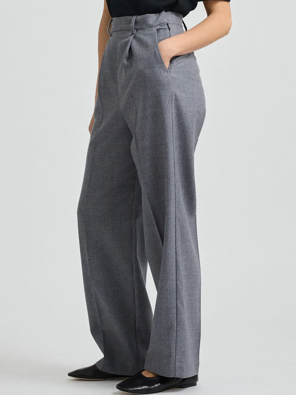 TOORALLIE WOVEN WOOL PANT