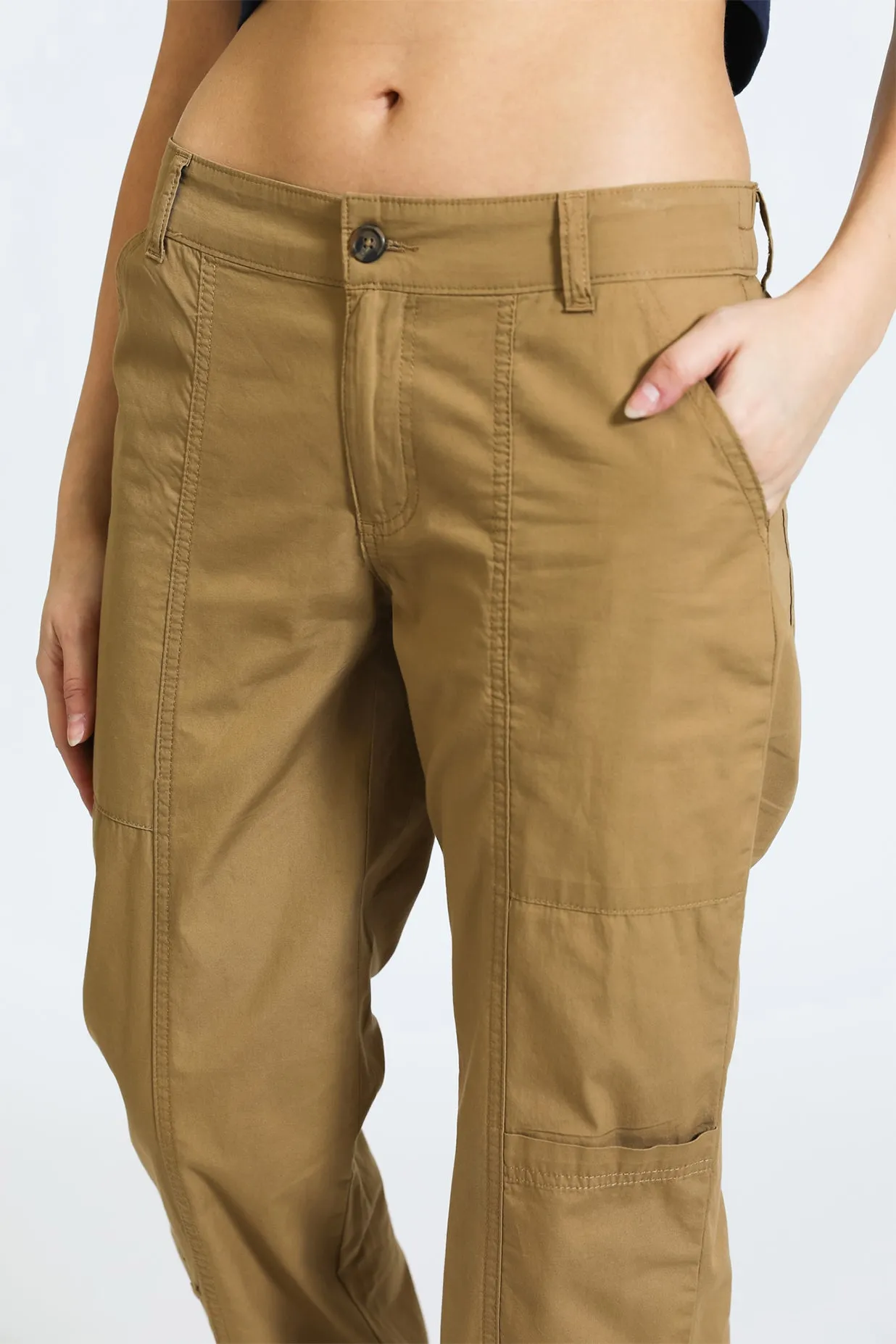 TRACY CARGO PANT - HAZLENUT RINSE