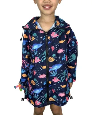Tropical Seas Kids Rain Jacket