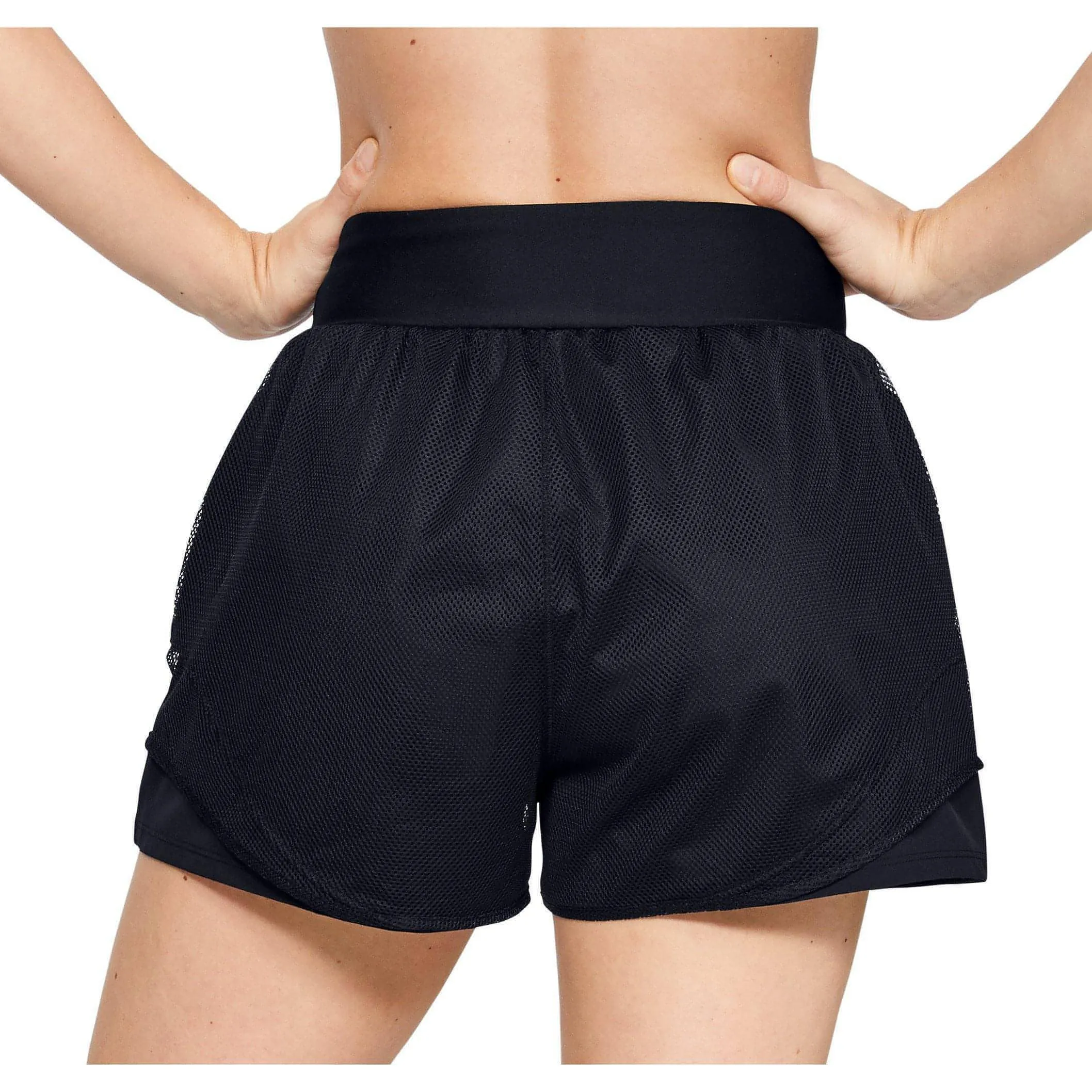 Under Armour Warrior Mesh Layer Womens Training Shorts - Black