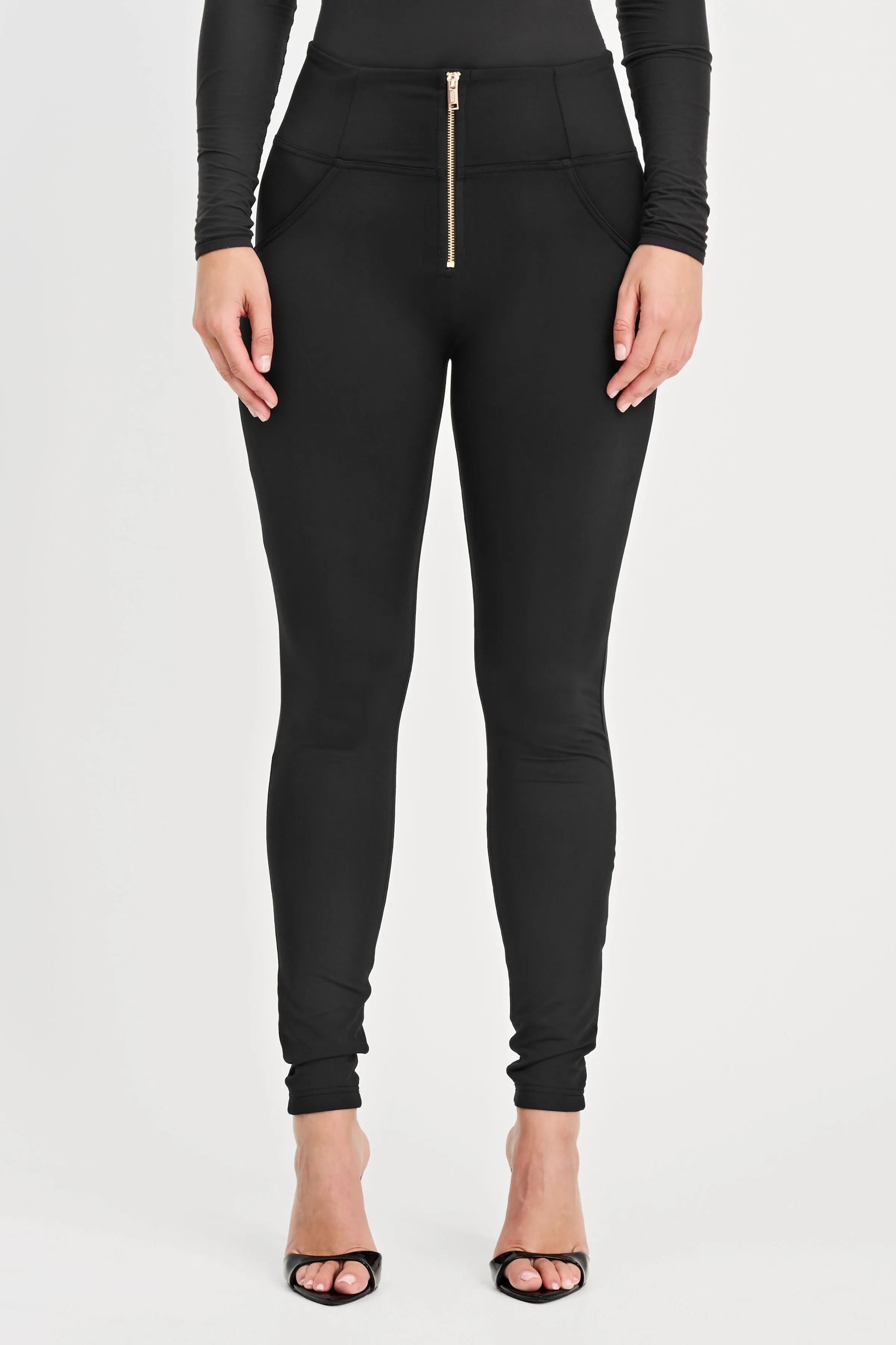 (WRUP2HF445-N) High Waist WR.UP® in D.I.W.O. met Golden Zip